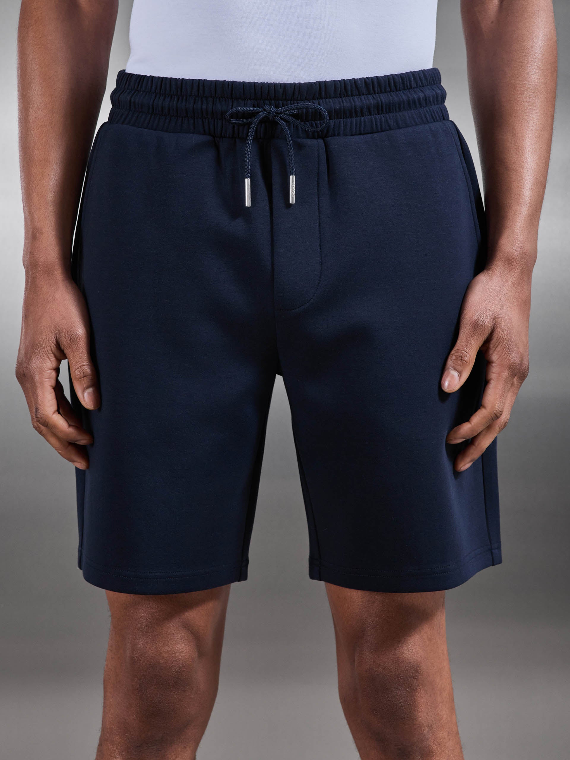 Interlock Jersey Short in Navy