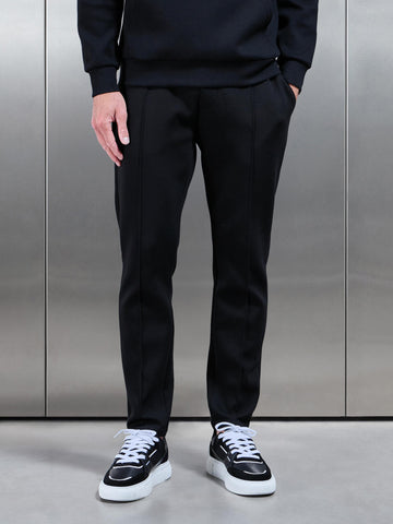 Interlock Jersey Tapered Jogger in Black