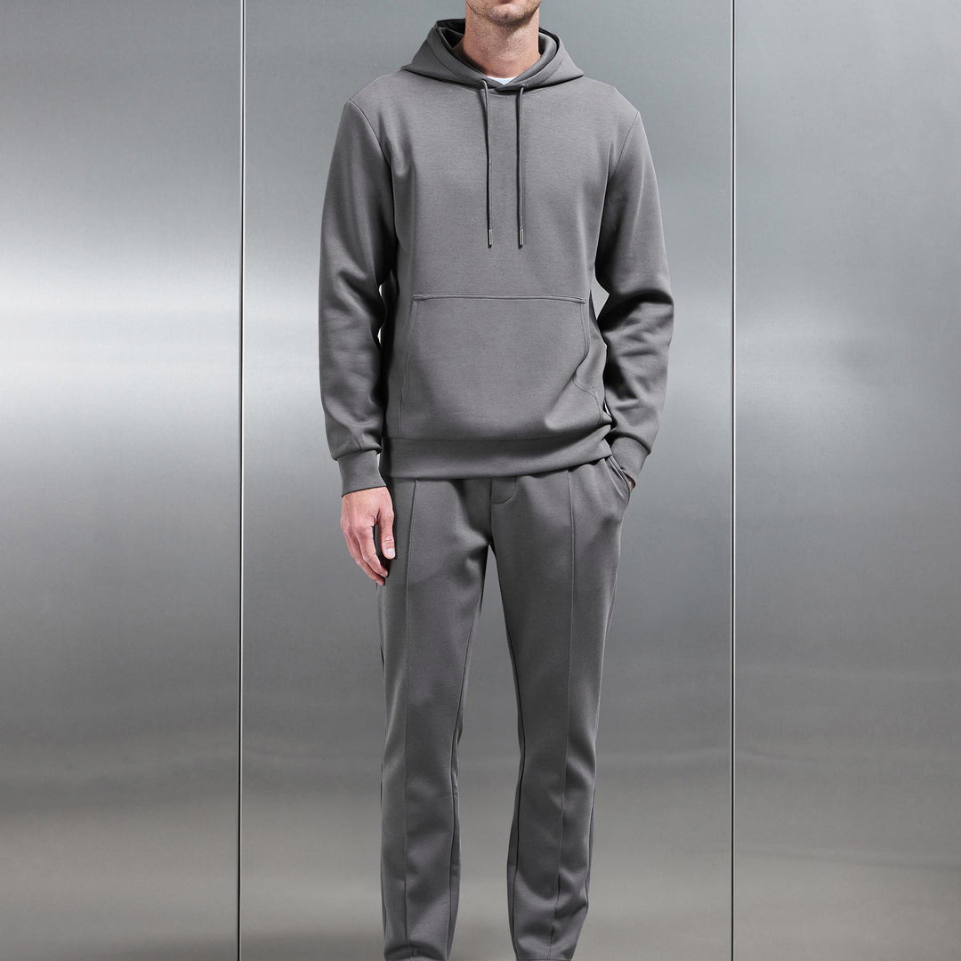 Interlock Jersey Tapered Jogger in Charcoal
