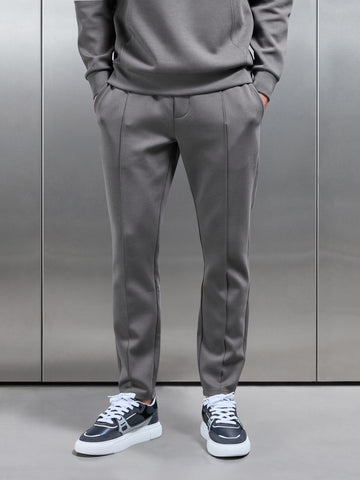 Interlock Jersey Tapered Jogger in Charcoal