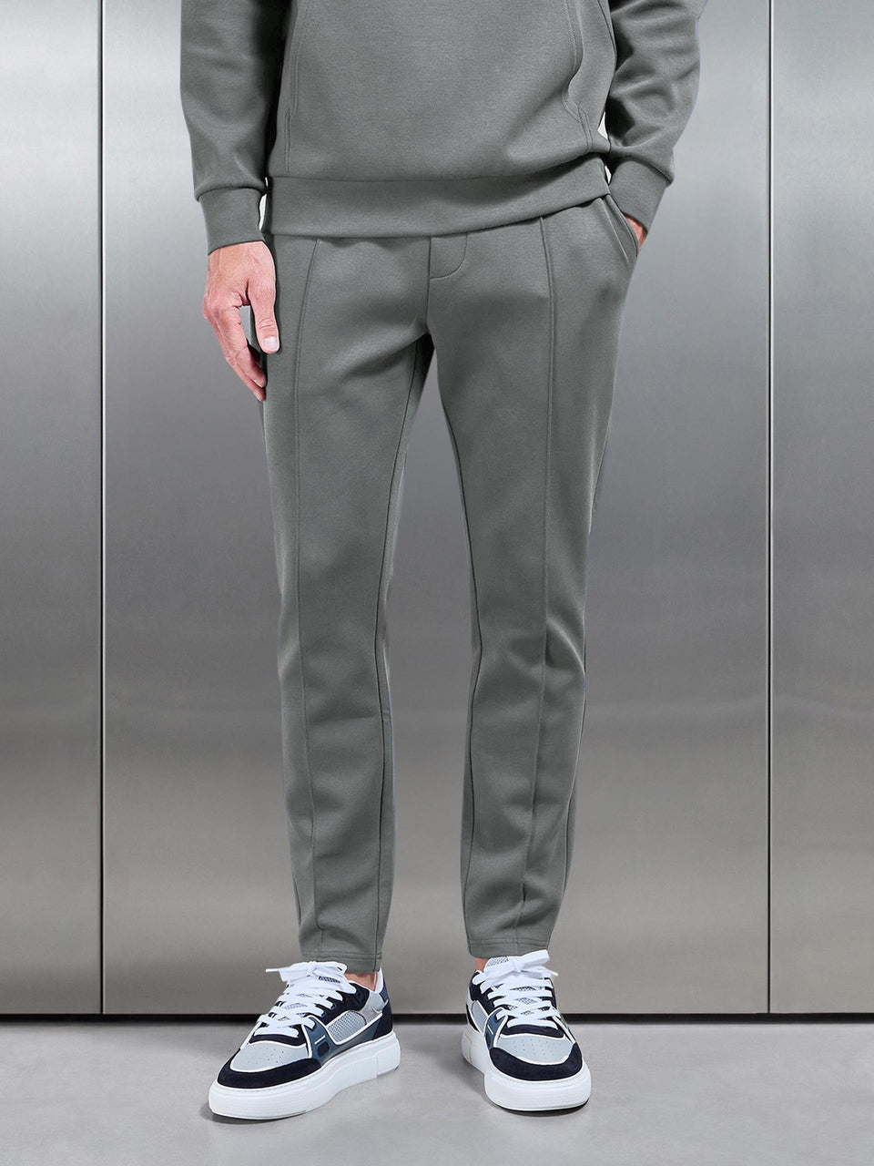 Interlock Jersey Tapered Jogger in Sage