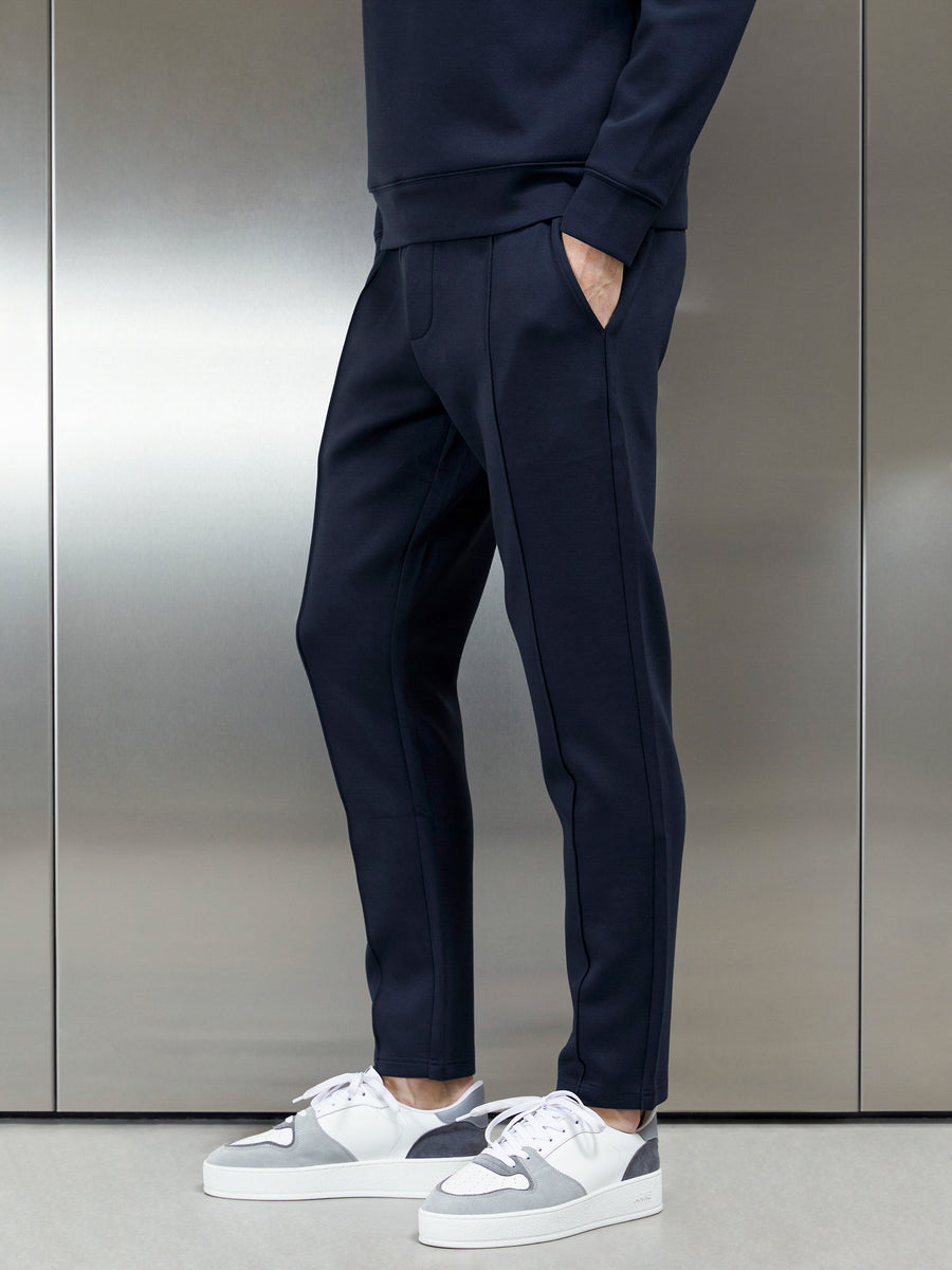 Interlock Neoprene Jogger in Navy