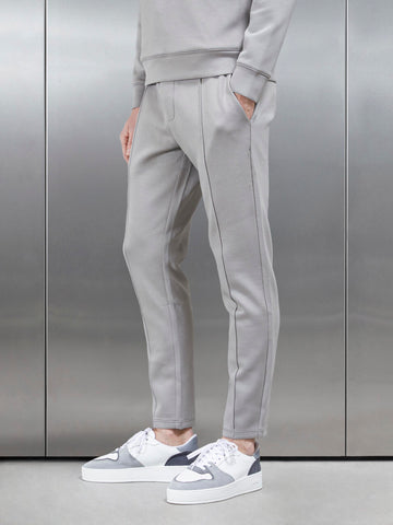 Interlock Neoprene Tapered Jogger in Stone