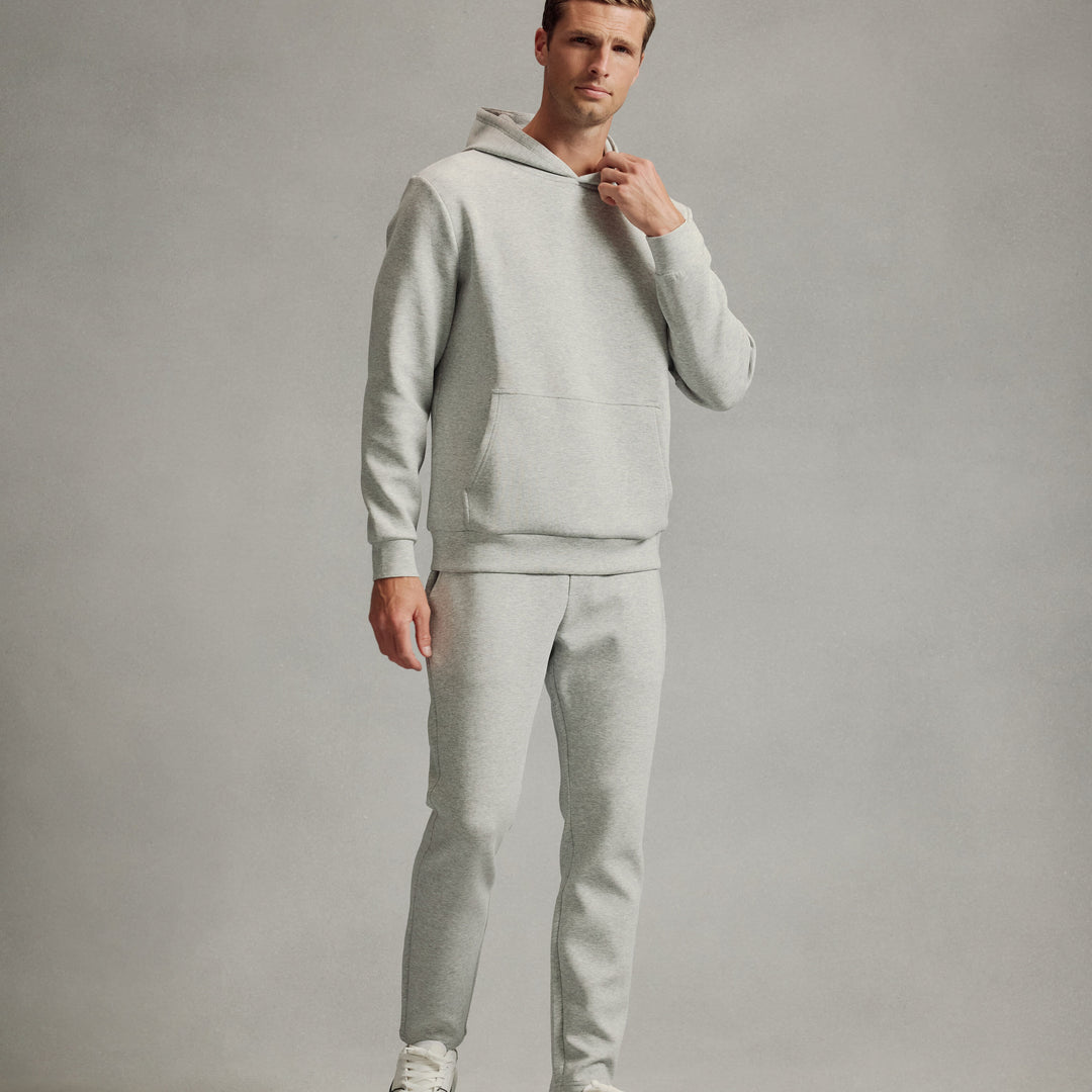 Interlock Jersey Essential Jogger in Marl Grey