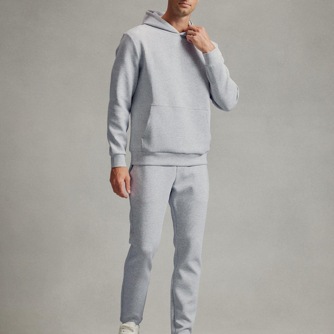 Interlock Jersey Essential Jogger in Marl Grey