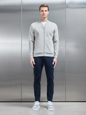 Interlock Jersey Bomber Jacket in Stone