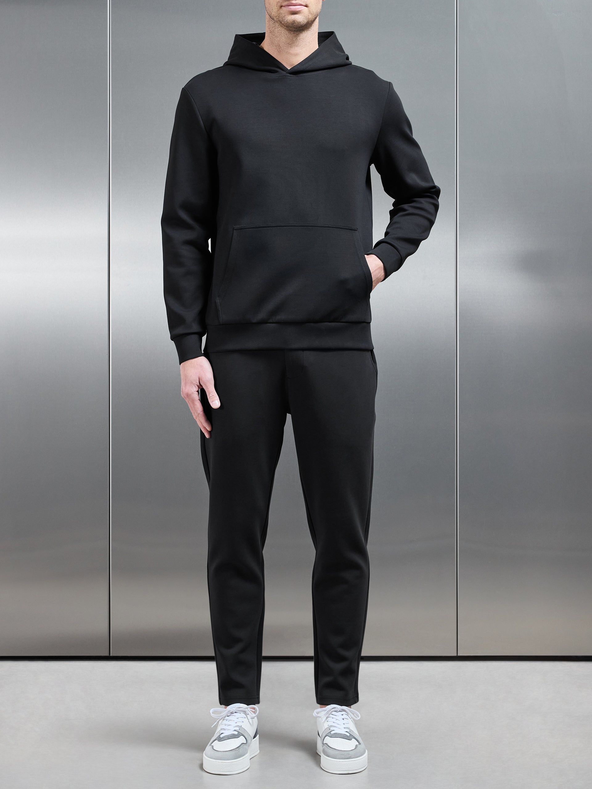 Interlock Jersey Essential Jogger in Black