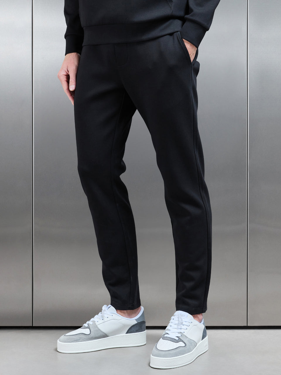 Interlock Jersey Essential Jogger in Black