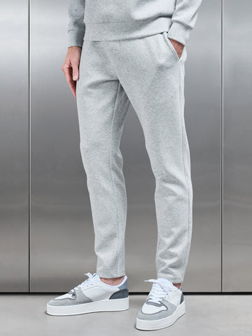 Interlock Jersey Essential Jogger in Marl Grey