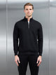 Interlock Jersey Half Zip in Black