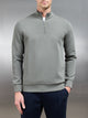 Interlock Jersey Half Zip in Sage