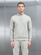 Interlock Jersey Half Zip in Stone