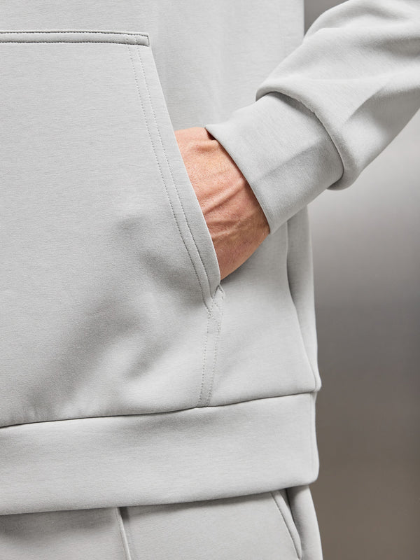 Interlock Jersey Hoodie in Stone