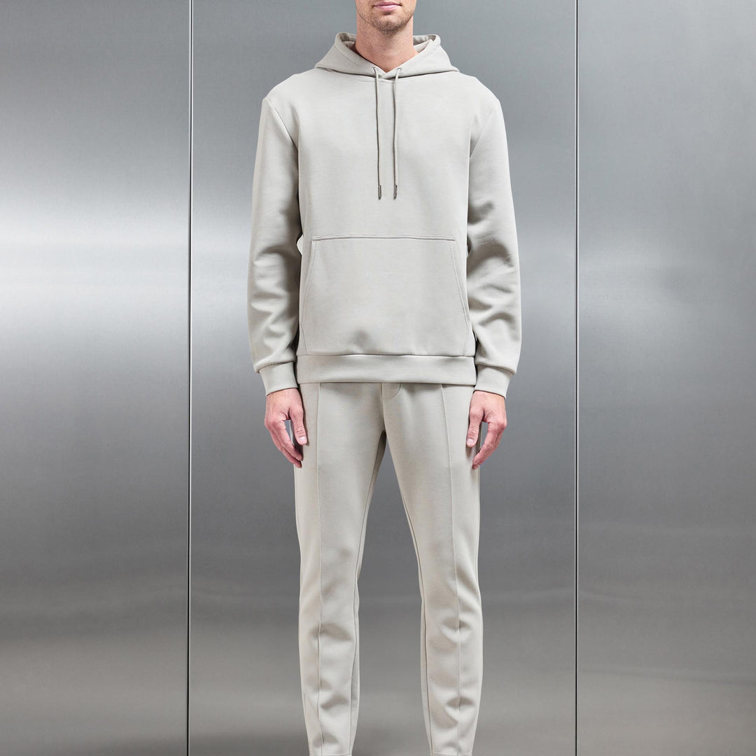 Interlock Jersey Hoodie in Stone