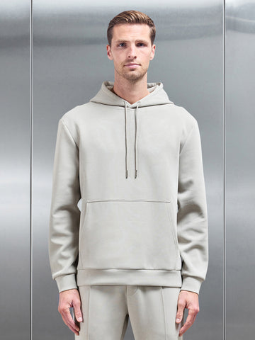 Interlock Jersey Hoodie in Stone