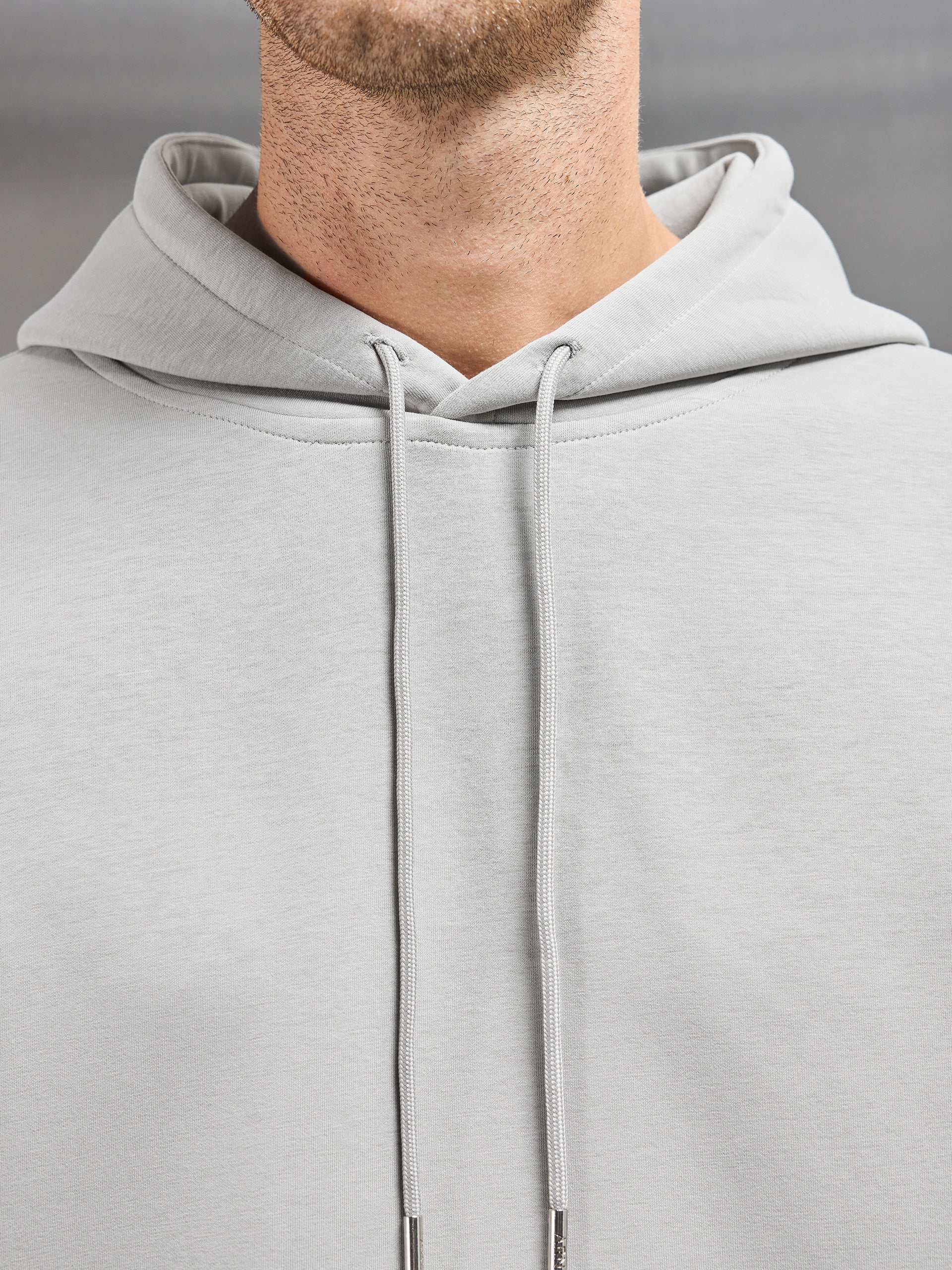 Interlock Jersey Hoodie in Stone