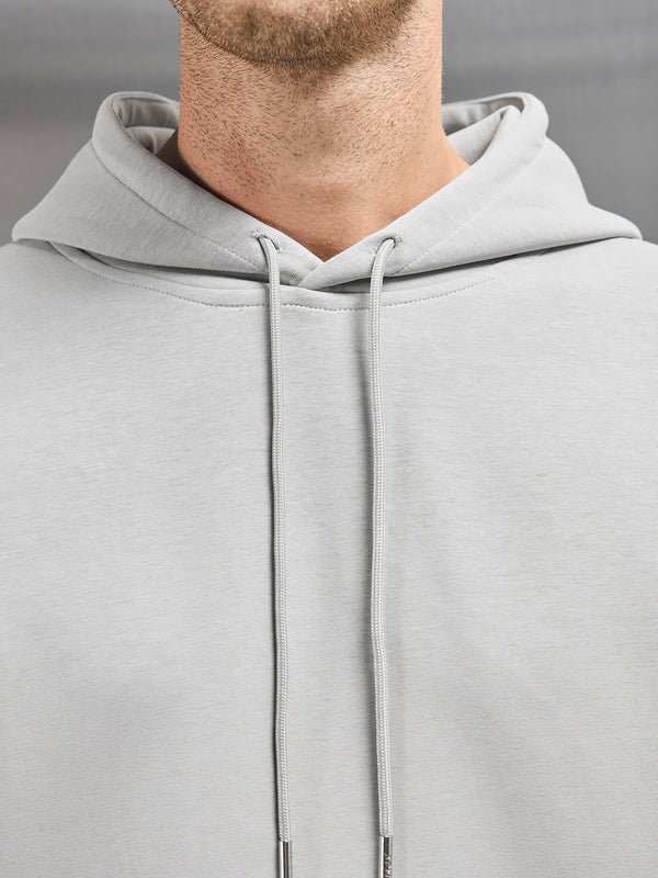 Interlock Jersey Hoodie in Stone