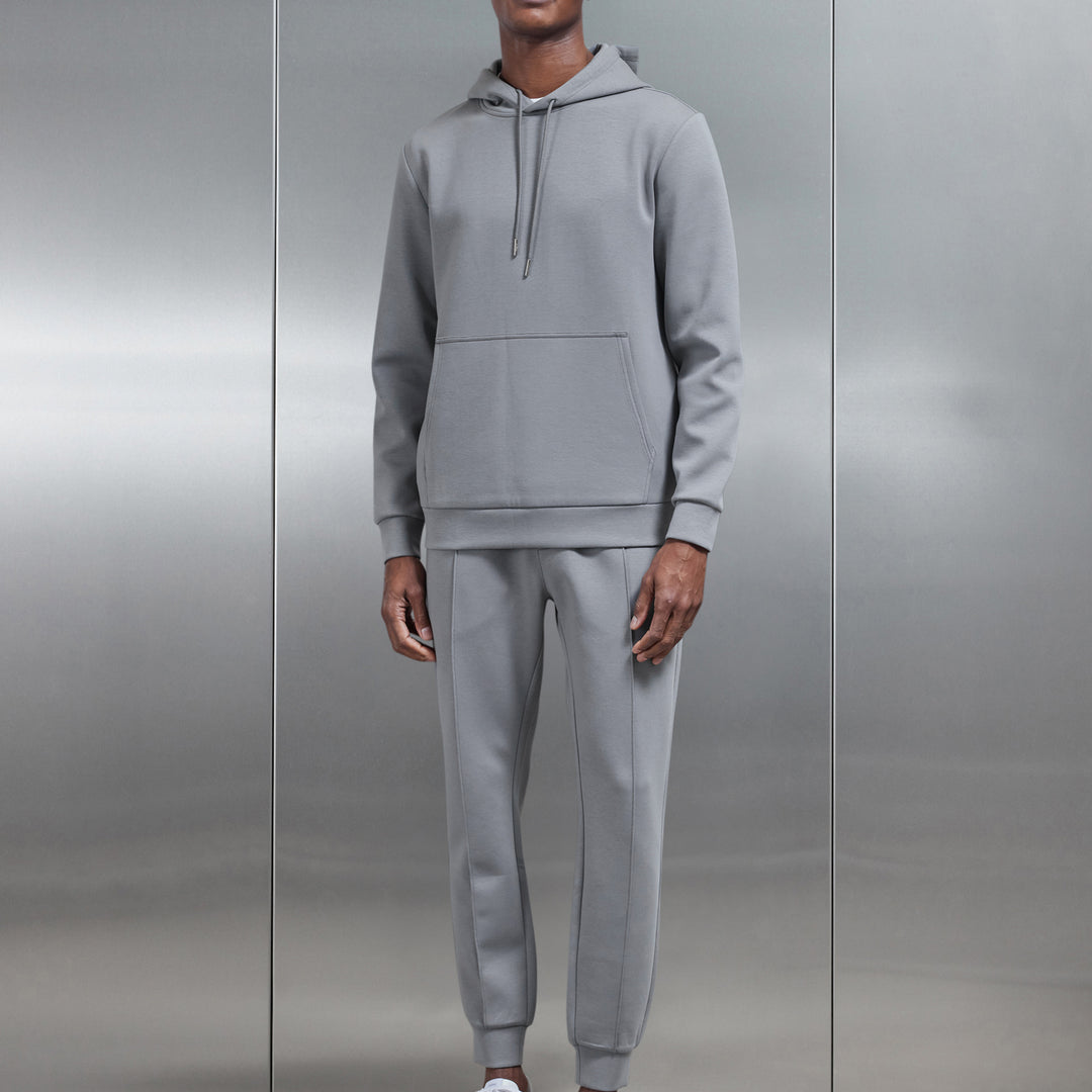 Interlock Jersey Hoodie in Grey