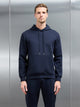 Interlock Jersey Hoodie in Navy