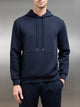 Interlock Jersey Hoodie in Navy