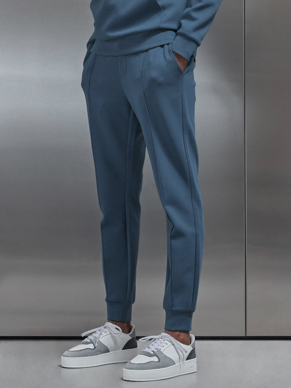 Interlock Jersey Jogger in Steel Blue