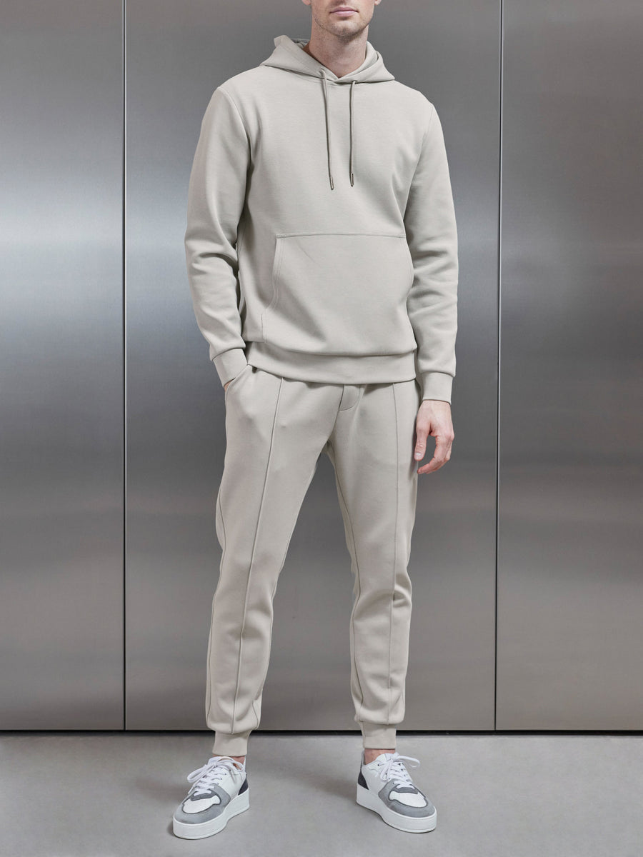 Interlock Jersey Jogger in Stone