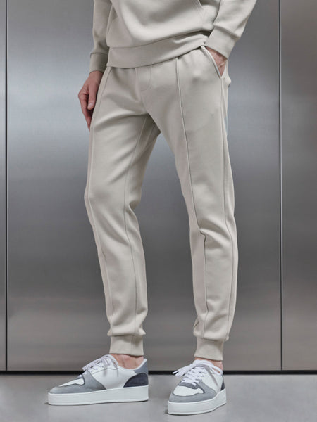 Interlock Jersey Jogger in Stone