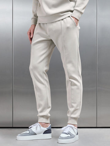 Interlock Jersey Jogger in Stone