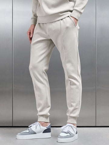 Interlock Jersey Jogger in Stone