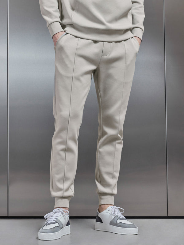 Interlock Jersey Jogger in Stone