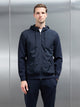 Interlock Jersey Hybrid Windbreaker in Navy