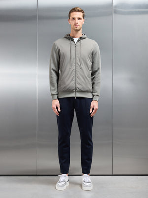 Interlock Jersey Hybrid Windbreaker in Sage