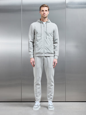 Interlock Jersey Hybrid Windbreaker in Stone