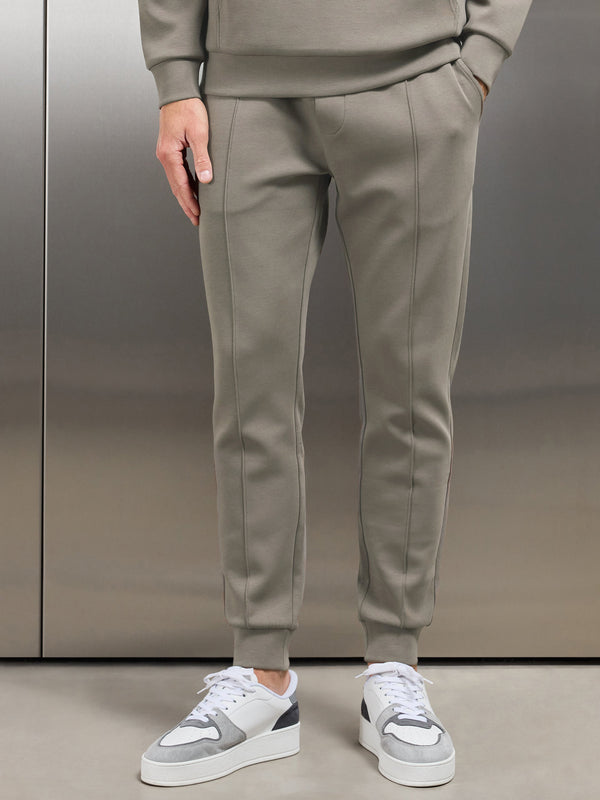 Interlock Jersey Jogger in Taupe