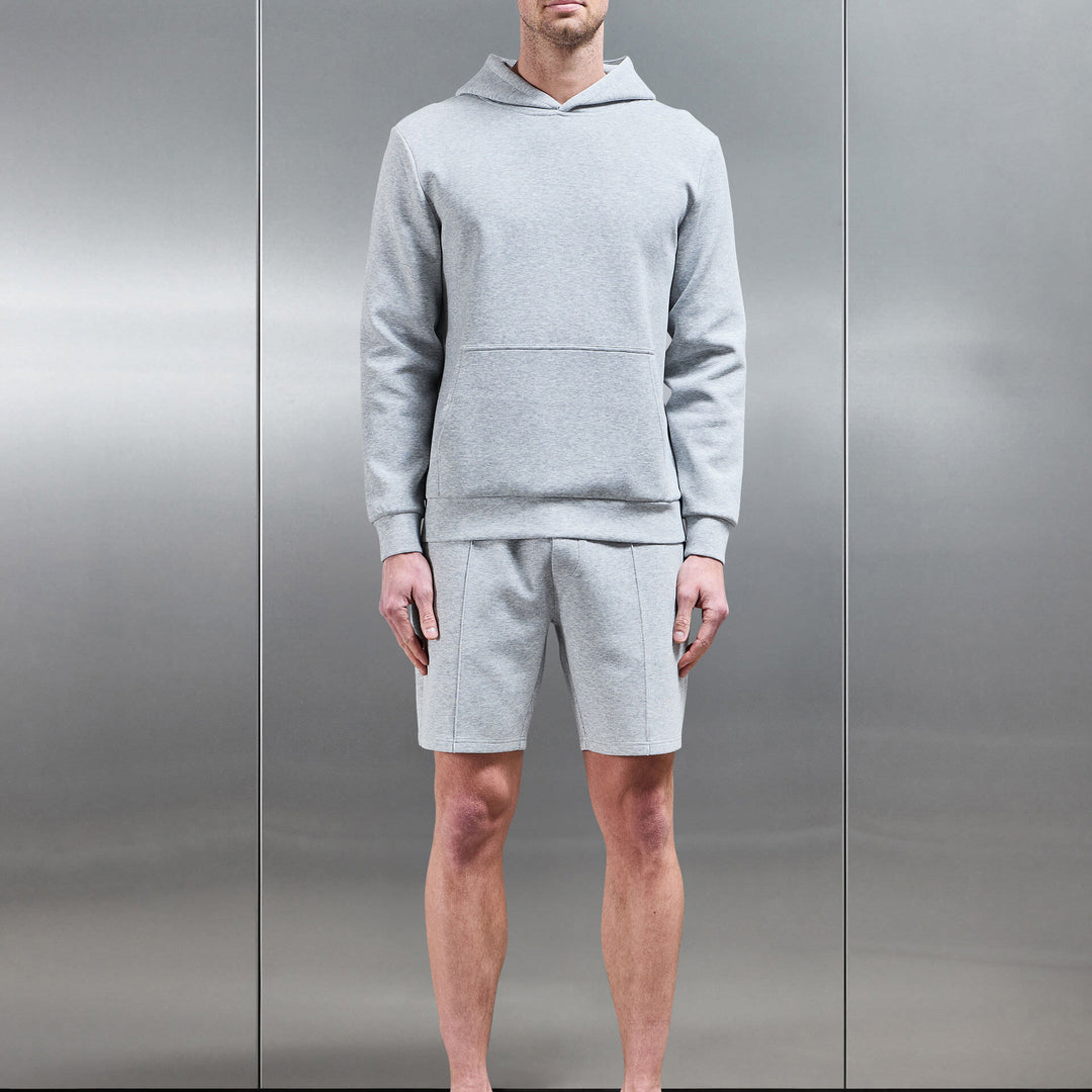 Interlock Jersey Short in Marl Grey