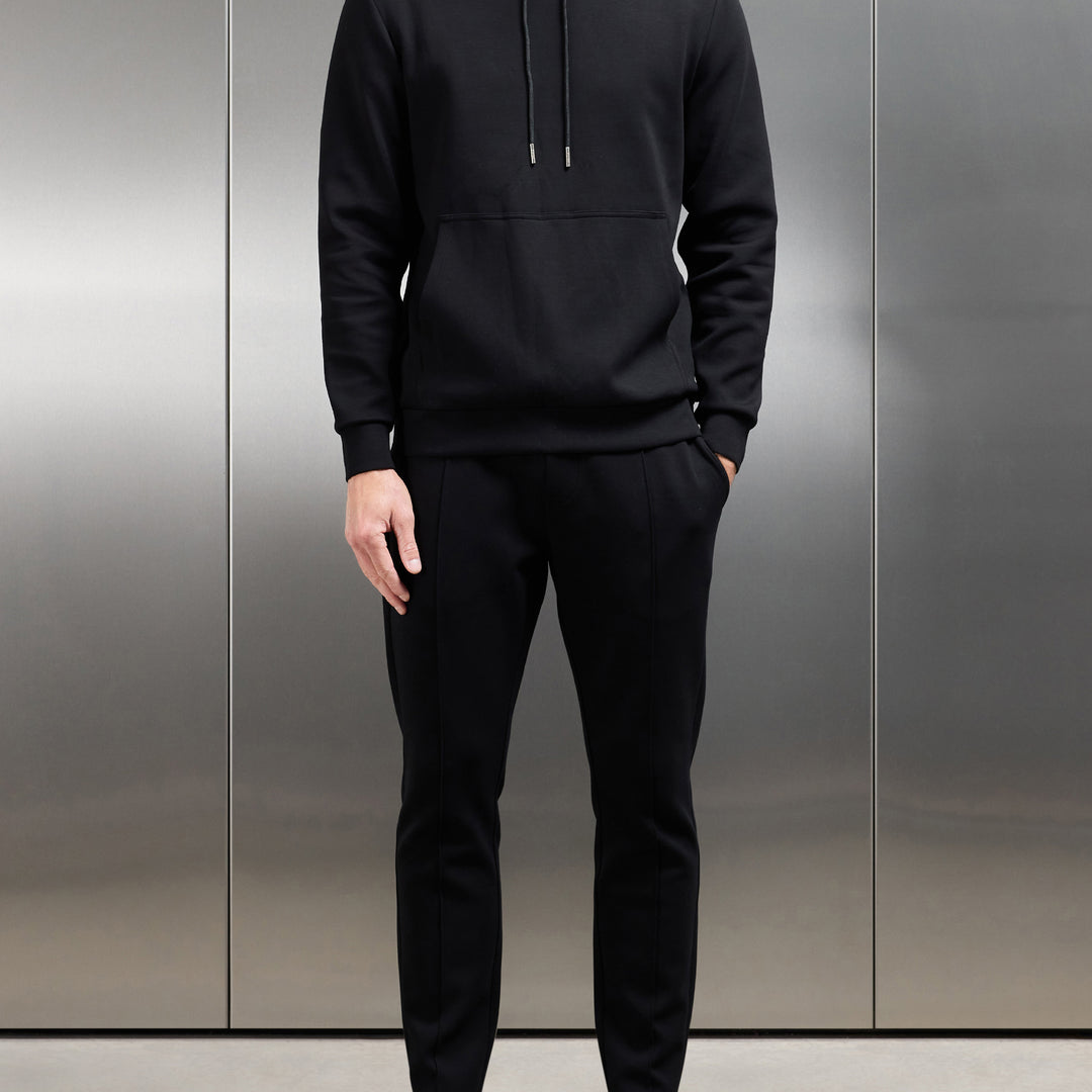 Interlock Jersey Tapered Jogger in Black