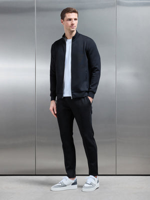 Interlock Jersey Tapered Jogger in Black