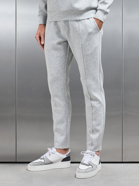 Interlock Jersey Tapered Jogger in Marl Grey