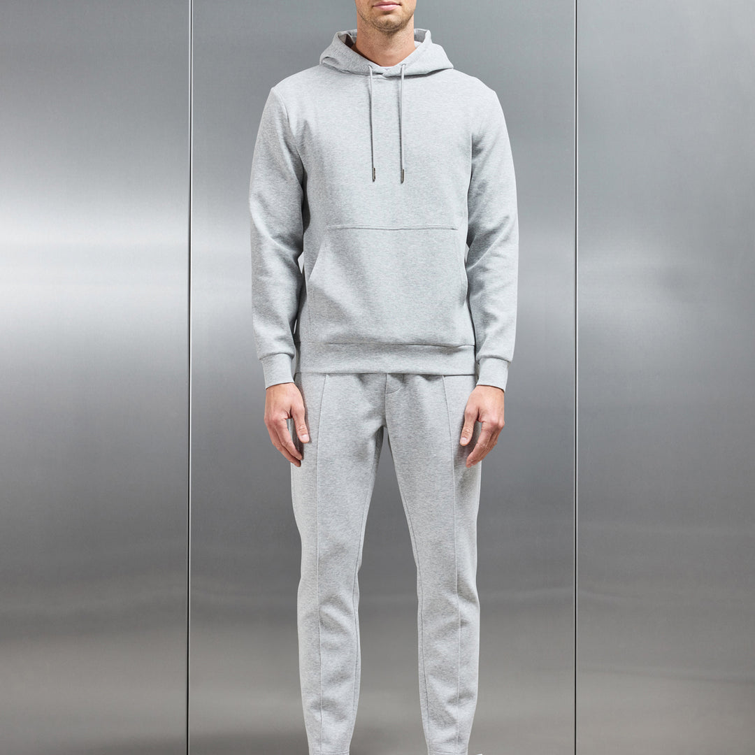 Interlock Jersey Tapered Jogger in Marl Grey