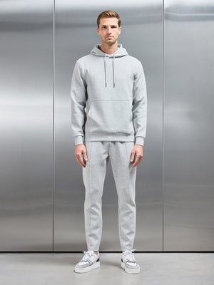 Interlock Jersey Tapered Jogger in Marl Grey