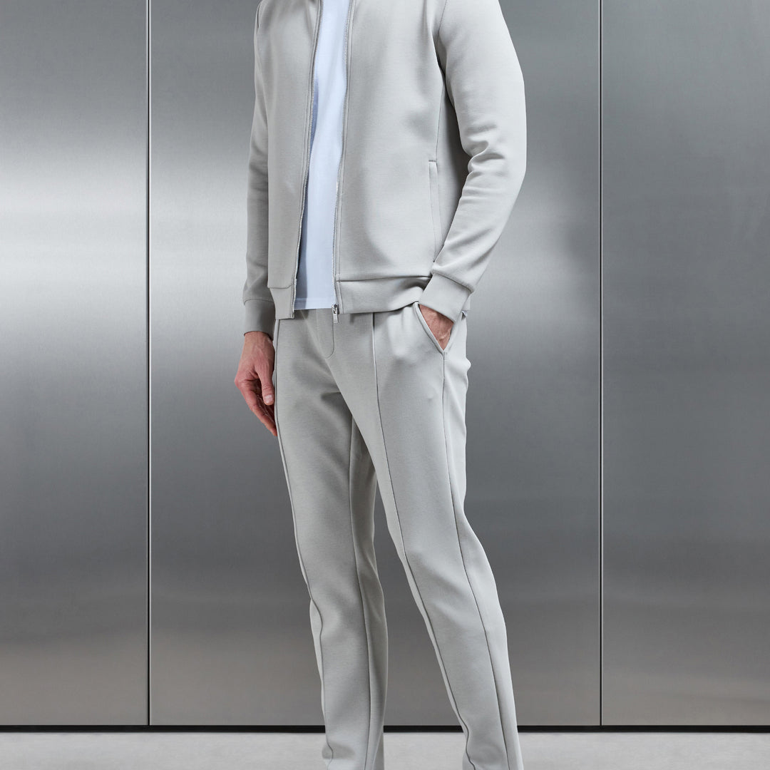 Interlock Jersey Tapered Jogger in Stone