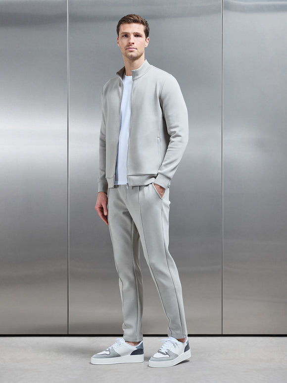 Interlock Jersey Tapered Jogger in Stone