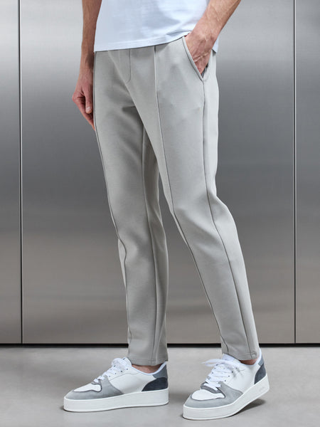 Interlock Jersey Tapered Jogger in Stone