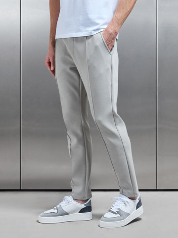 Interlock Jersey Tapered Jogger in Stone