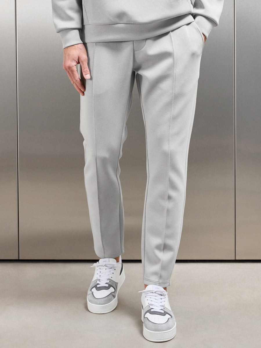 Interlock Jersey Tapered Jogger in Stone