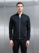 Interlock Jersey Zip Through Jacket in Black