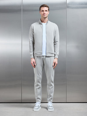 Interlock Jersey Zip Through Jacket in Stone