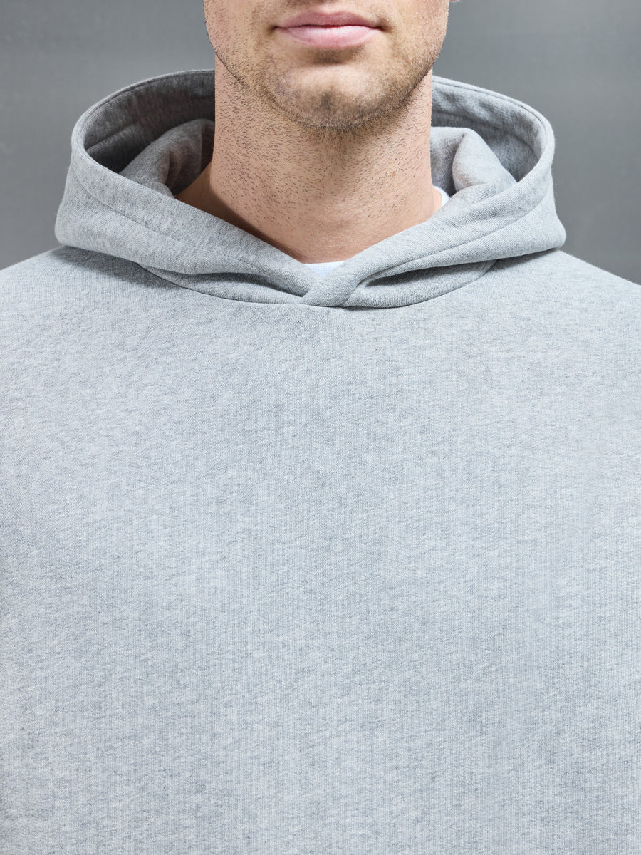 Interlock Neoprene Hoodie in Marl Grey