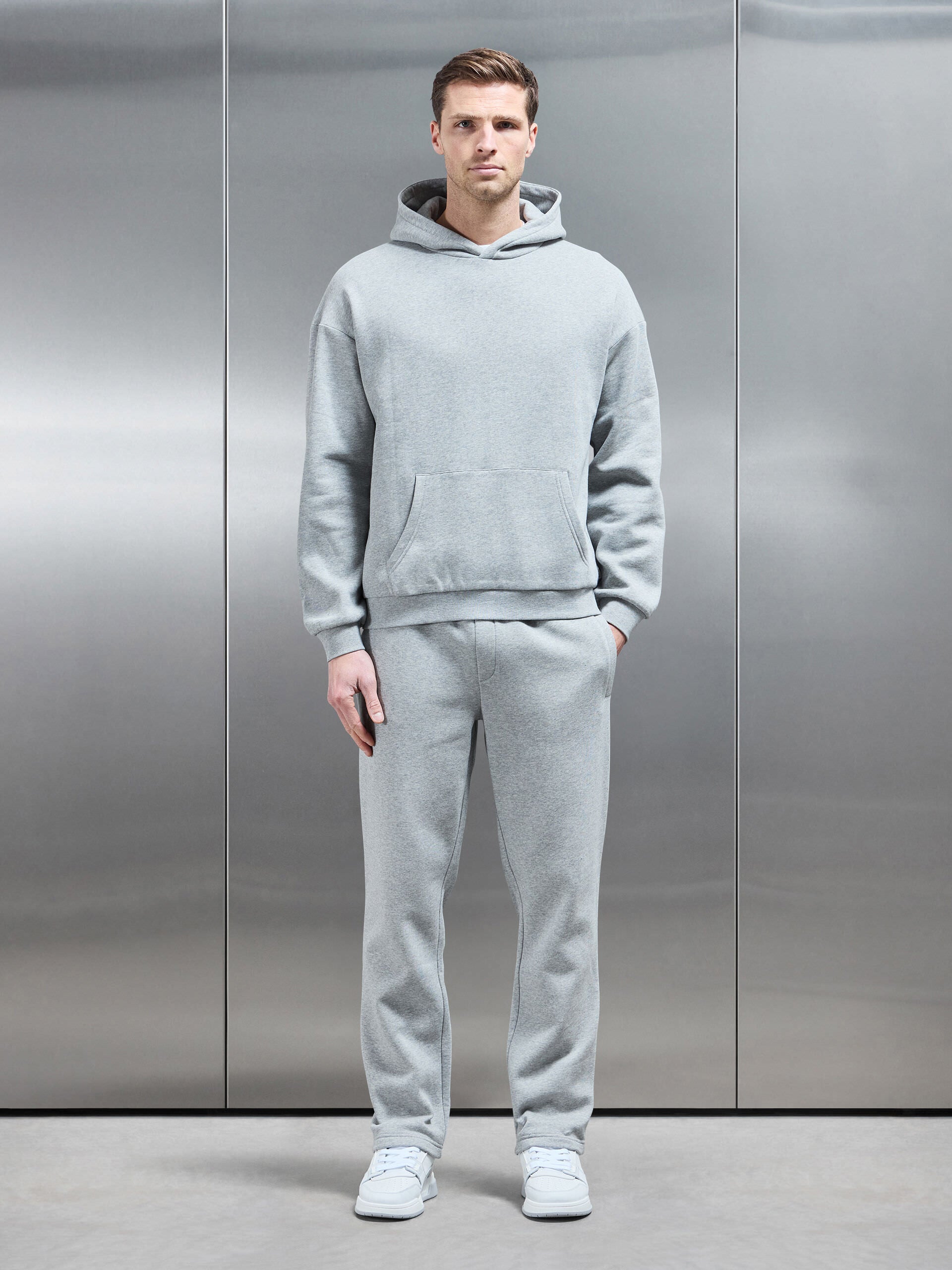 Interlock Neoprene Jogger in Marl Grey