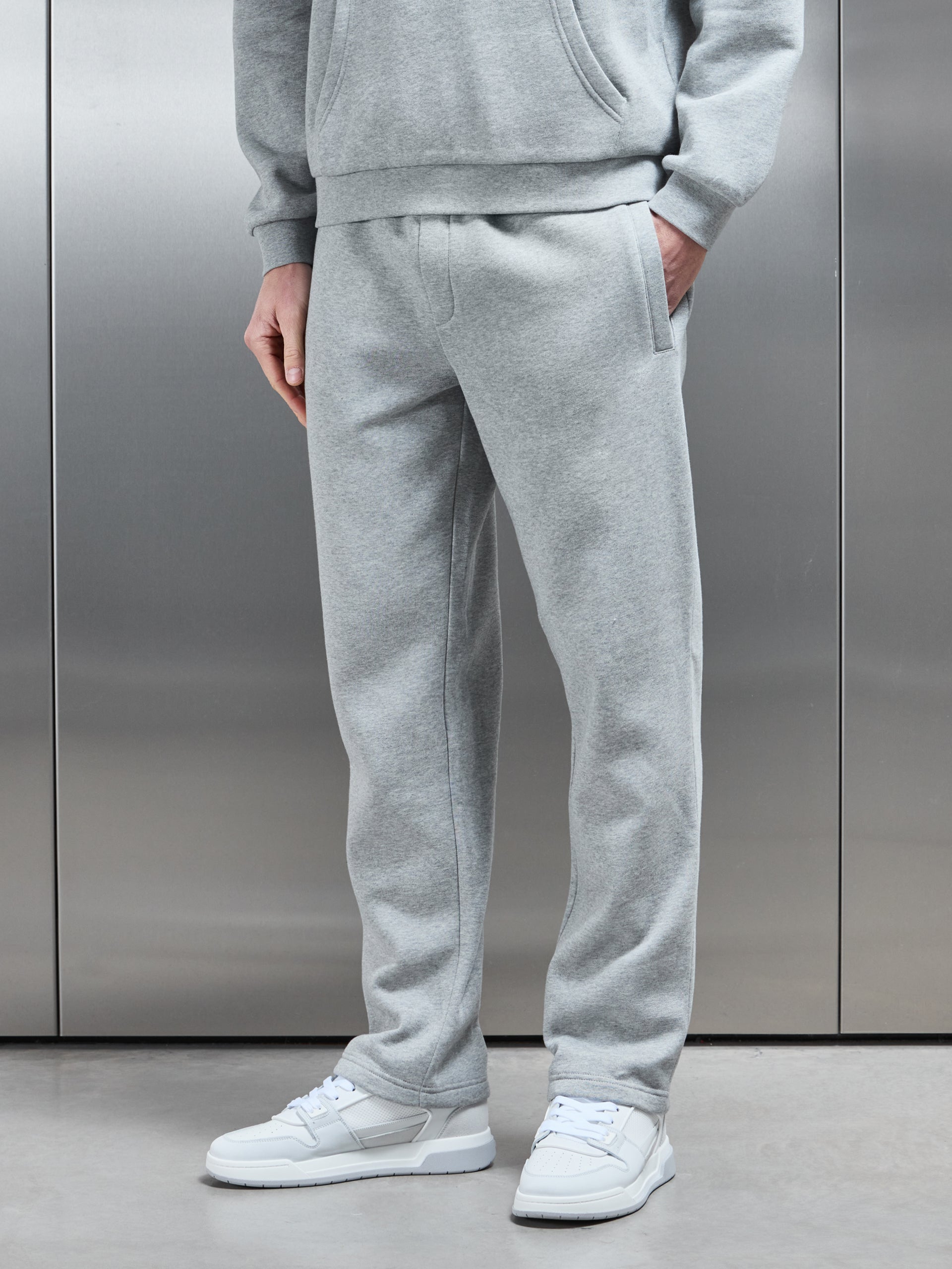 Interlock Neoprene Jogger in Marl Grey